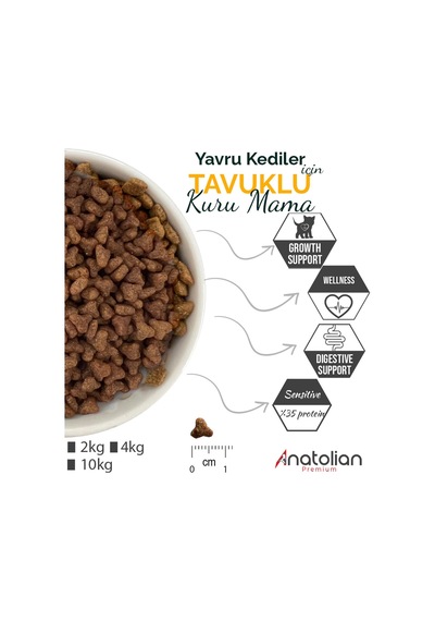 Anatolian Premium Tavuklu Yavru Kedi Maması 10 kg