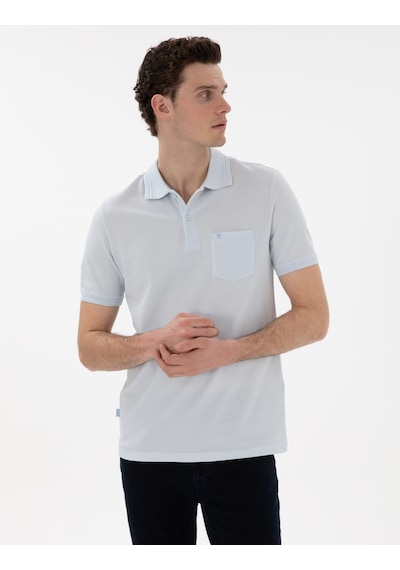 Pierre Cardin Erkek Buz Mavisi Tişört Basic 50306552-vr095 Buz Mavisi