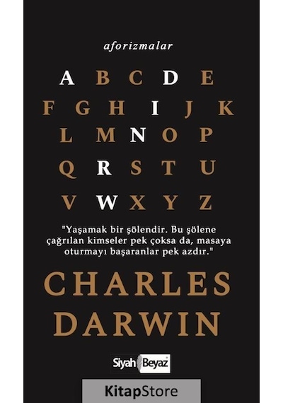 Aforizmalar-Charles Darwin - Charles Darwin - Siyah Beyaz