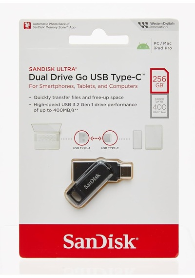 Sandisk Ultra Dual Drive Go Sdddc3-256g-g46 256 Gb Flash Bellek