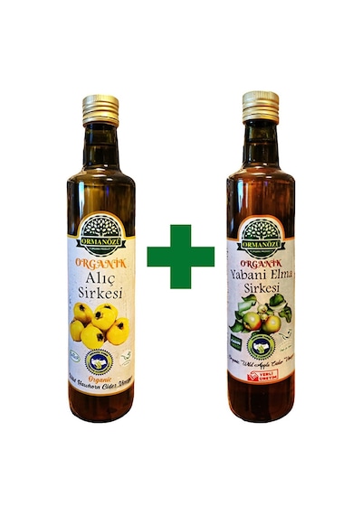 Ormanözü Organik Alıç Sirkesi 500 ML + Organik Yabani Elma Sirkesi 500 ML