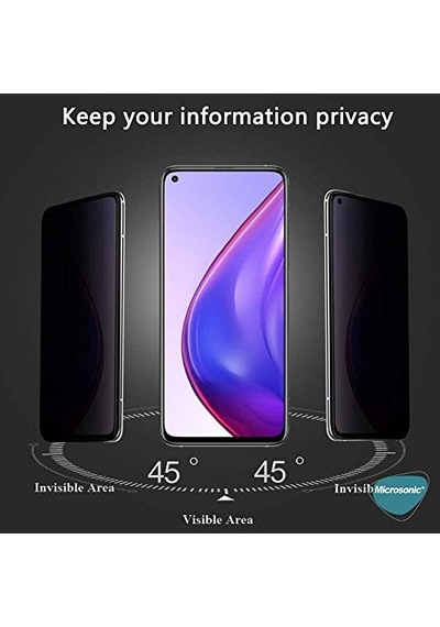 10t Pro Privacy 5d Gizlilik Filtreli Cam Ekran Koruyucu Siyah