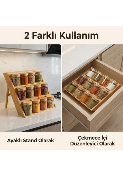 Deconox Bambu Standlı 12 Li Baharatlık Seti, 200 Ml Borosilikat Cam Kavanoz, Bambu Vakum Kapaklı, Tezgâh Üstü Ve Çekmece İçi Düzenleyici Çok Renkli Deconox Bambu Standlı 12 Li Baharatlık Seti, 200 Ml Borosilikat Cam Kavanoz, Bambu Vakum Kapaklı, Tezgâh Üstü Ve Çekmece İçi Düzenleyici Çok Renkli