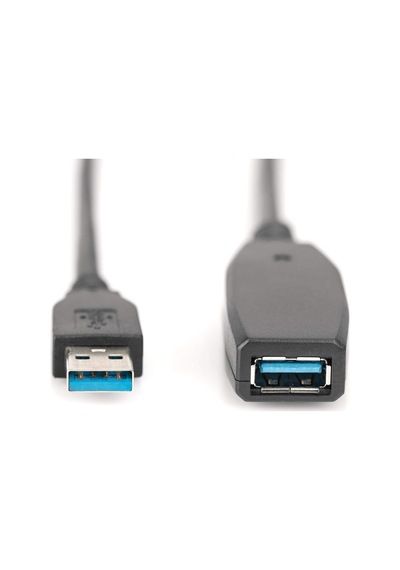 Aktif Usb 3.0 Uzatma Kablosu - 10 M - 5 Gbps Aktarım Hızı - Tak Ve Çalıştır - Hotswap - Led Fon Standart