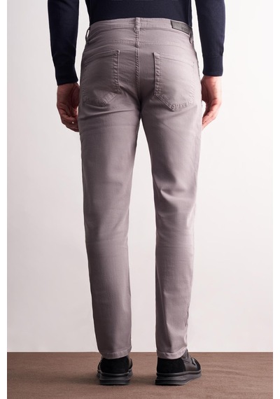 İmza Gri 5 Cep Casual Slim Fit Pamuklu 5 Cep Pantolon 1003255318 Gri
