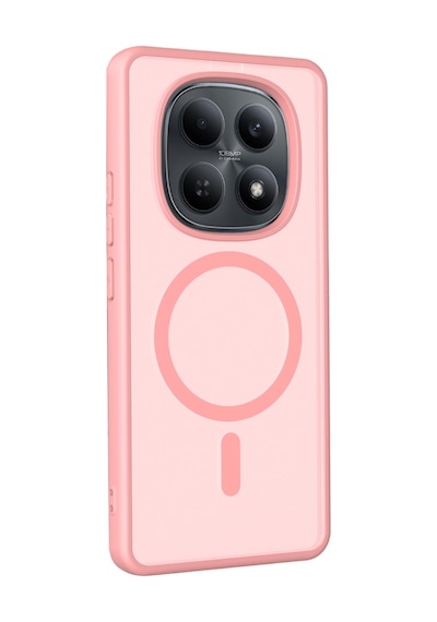 Xiaomi Redmi Note 15 Pro 4g İle Uyumlu Kılıf Magsafe Şarj Özellikli Mat Arka Yüzeyli Kapak Pudra