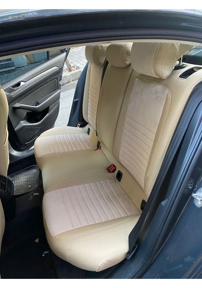 Volkswagen Passat B8 Trent Paket 2015-2022 Arası Taytüyü- Deri Karışımı Özel Dikim
