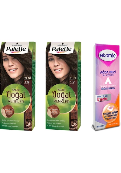 Palette Doğal Renkler Saç Boya 4.0 Kahve 2 Adet