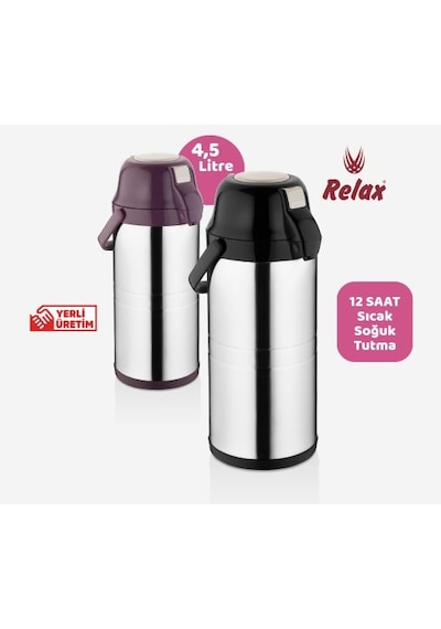 Relax 4,5 Litre Çelik Termos