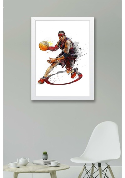 Allen Iverson Çerçeveli Tablo - Basketbol Nba Posteri Tablo