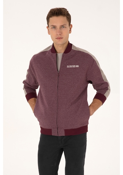 U.s. Polo Assn. Erkek Plum Hırka Örme 50315820-vr177 New Plum