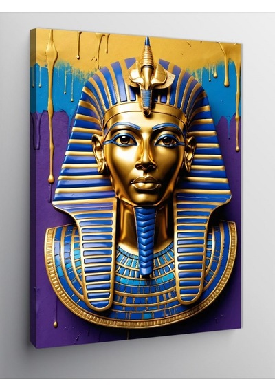 Kanvas Tablo Firavun Tutankhamun Portresi 50cmx70cm