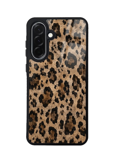 Samsung Galaxy Uyumlu, A36 Kılıf Kamera Korumalı Desenli Zore Lusi Kapak - Kahve Leopar -
