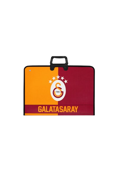 Galatasaray Lisanslı Parçalı Amblem Baskılı Proje Çantası - Askılı Fermuarlı Resim Çantası 35x50 Cm