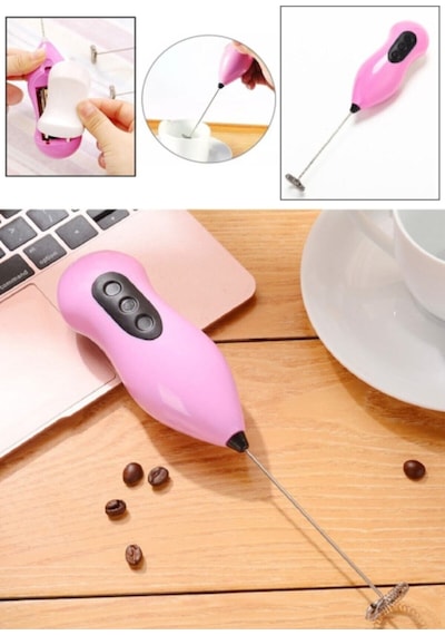 Kahve Süt Cappuccino Köpürtücü - Pilli Karıştırıcı Metal Diğer