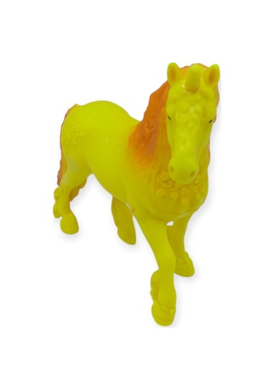 Çiftlik Hayvanları Serisi - Efsanevi Unicorn 12 Cm - Sarı - Turuncu Hayvan Figürü