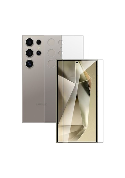 Apsuwa Samsung Galaxy S24 Ultra Uyumlu Ekran Koruyucu Ön Arka