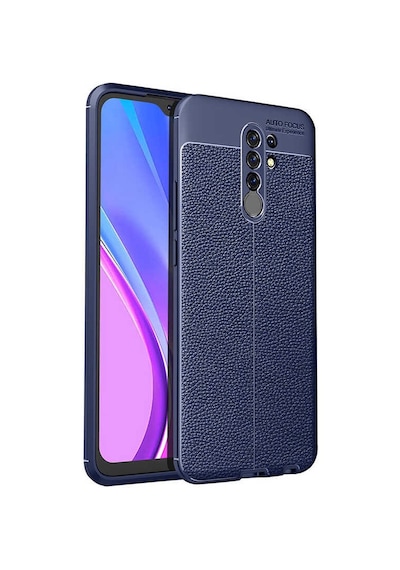 Adige Xiaomi Redmi 9 Kılıf Niss Deri Görünümlü Silikon
