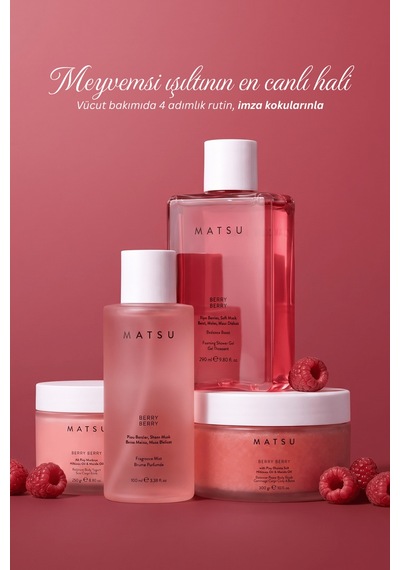Berry Berry Işıltı Veren Ahududu & Meyvemsi Vücut Peelingi 300 Gr