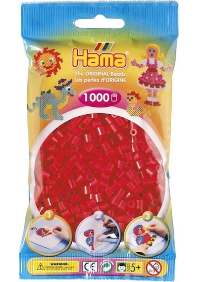 1.000'Lik Hama Midi Boncuk - Kırmızı