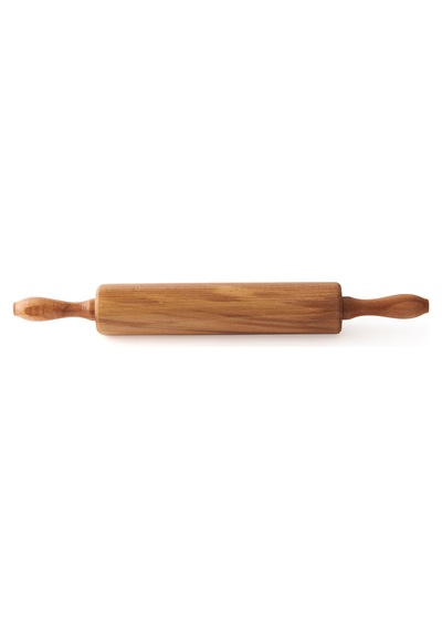 Dönerli Kayın Merdane - Açık Kahverengi - 47 Cm