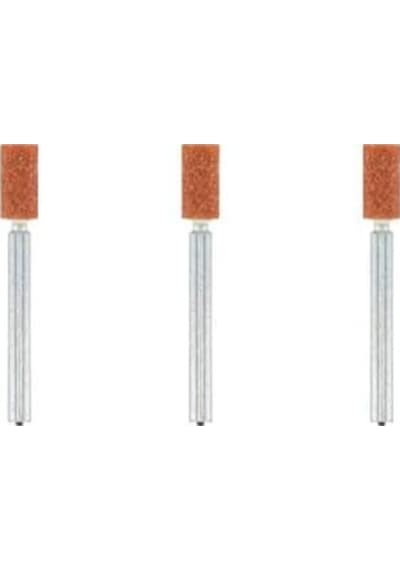 8153 Alüminyum Oksit Taşlama Taşı, En Küçük Çaplı, Silindirik Biçimli, 4,8 Mm, 3'lü