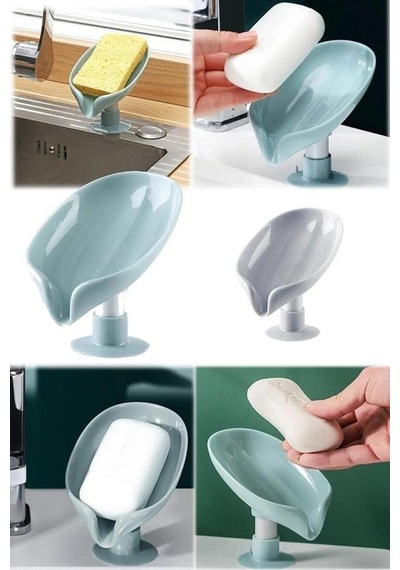 Lavabo Kenarı Sabunluk Vantuzlu Su Giderli