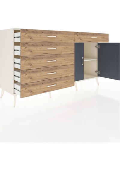 Hyperion Konsol Tek Raflı 6 Çekmeceli 2 Kapaklı 176x44x99 Aytaşı- Aytaşı-antrasit/çam Hyperion Konsol Tek Raflı 6 Çekmeceli 2 Kapaklı 176x44x99 Aytaşı- Aytaşı-antrasit/çam