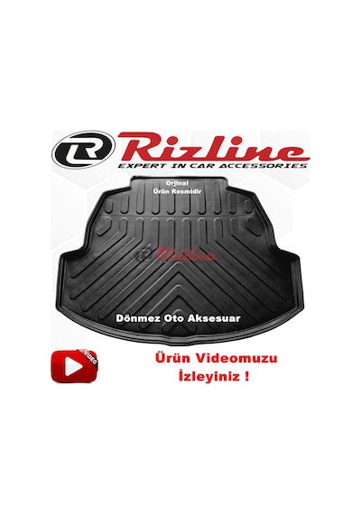 Toyota Corolla Uyumlu 3D Bagaj Havuzu Paspası 2019 Sonrası Rizline N11.4753