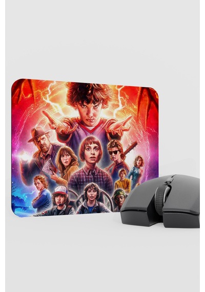 Stranger Things 2 V2 22x18 Gaming Kauçuk Kaymaz Taban Mouse Pad Fare Altlığı