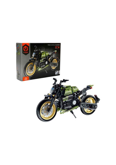 İm. Master Yeşil Motosiklet Yapı Seti 572 Parça Fonksiyonel Amortisörlü Teknik Model