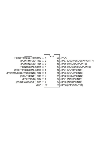 Attiny2313A-Su Smd 8-Bit 20Mhz Mikrodenetleyici Soıc-20