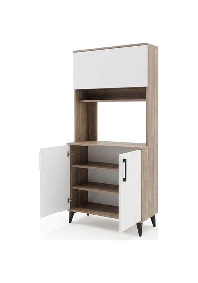 Kobos Kahve Köşesi Çok Amaçlı Mutfak Dolabı 90cm Sp02350 Bej