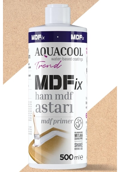 Aquacool Trend Mdfix Ham Mdf Astarı 500ml Beyaz