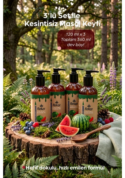 4 Lü Karpuz Aromalı Masaj Yağı 120 Ml X 4 Doğal Ve Aromaterapi Etkili Vücut Bakım Yağı - 306312762