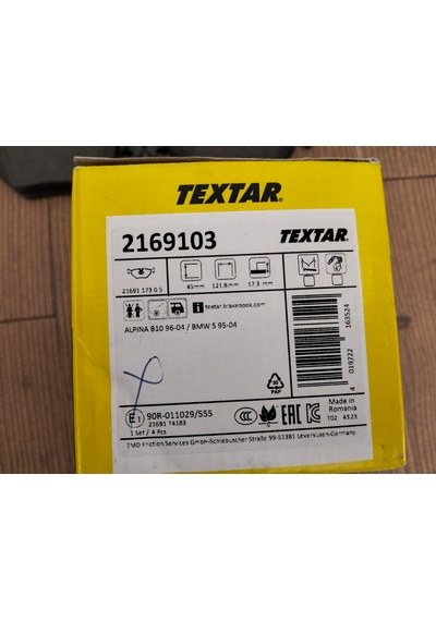 Bmw E39 Arka Fren Balatası Takımı Textar