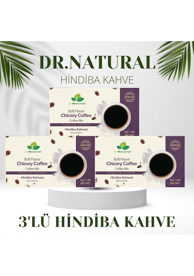 Dr. Natural Hindiba Kahvesi  Diyet Kahve 3'lü 30 x 5 G