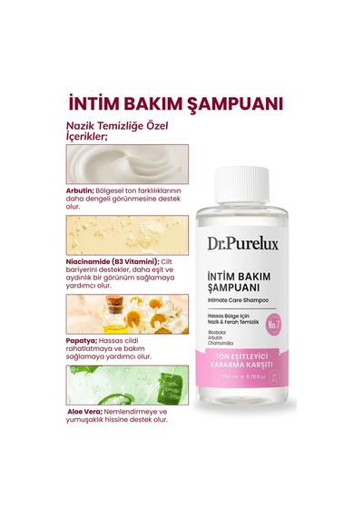 İntim Bölge İçin Arbutin & Niacinamide Ton Eşitlemeye Yardımcı Ve Kararma Karşıtı Yıkama Şampuanı