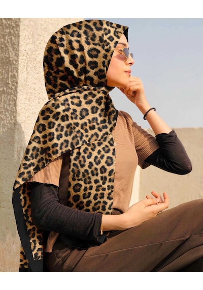 İpekal Soft Pamuk Şal-70 X 190 -06098 Siyah-Gold