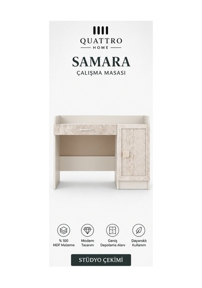 Samara Çalışma Masası Krem