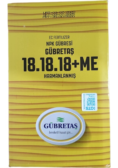Gübretaş 18-18-18+ Mikro Elementli Npk Gübresi (1 KG)