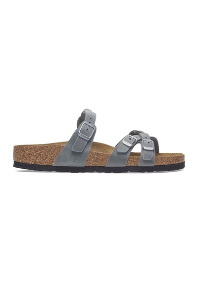 Birkenstock Bırkenstock Franca Braıded Unısex Terlik 1029131 Gri