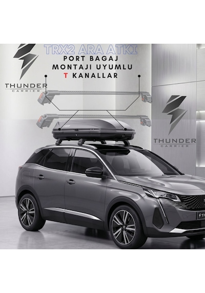 Jaguar E-pace 2022-2026 Thunder Kilitli Port Bagaj Ara Atkı Tavan Barı Siyah