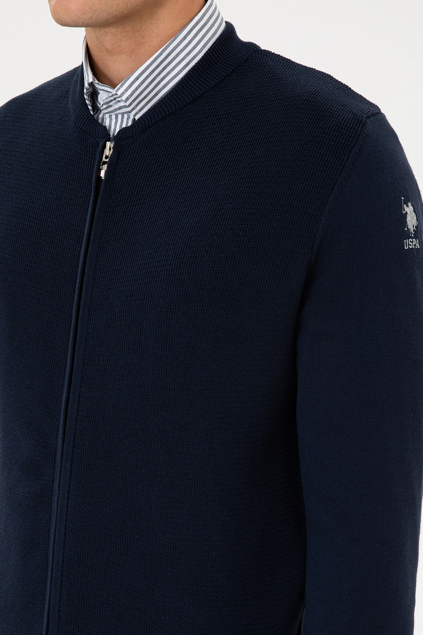 U.s. Polo Assn. Erkek Lacivert Hırka Triko 50307813-vr033 Lacivert