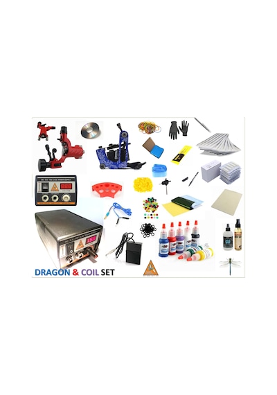 Dijital Adaptörlü Dragon & Coıl Dövme Seti