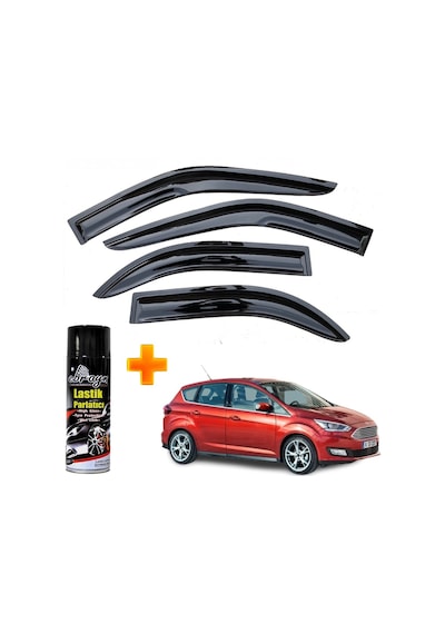 C-max Mügen Cam Rüzgarlığı 2015-2020 Arası 4 Lü Takım +500ml Lastik Parlatıcı