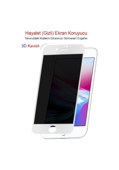 Apple Uyumlu   iPhone 8 Privacy Hayalet Cam Ekran Koruyucu
