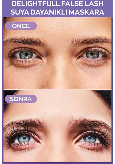 Avon Delightful False Lash Suya Dayanıklı Maskara 10 ML Lava Brown 2'li