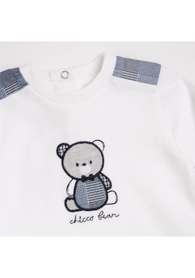 Chicco Erkek Bebek Uzun Kollu Tişört 09101705000000 000033 Beyaz