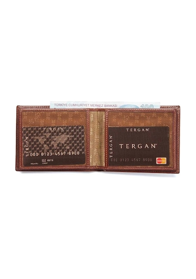 Tergan Taba Deri Erkek Cüzdan - S1ce00001499-b01 Taba